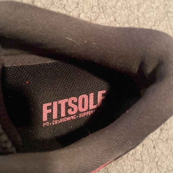 Nike Fitsole Flex Running Shoe Size 7 Black & Pink - Picture 10 of 11